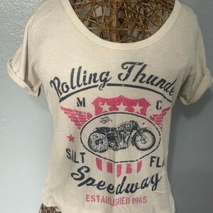 Source Unknown Cream Graphic Tee